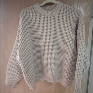 12th Tribe Cozy Cream Knit Sweater